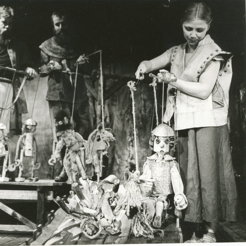 Aufführung des Stücks der Puppenbühne Gera „Die Prinzessin mit dem Echo“ (1981)